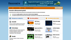 What Hannuaire.fr website looked like in 2023 (1 year ago)
