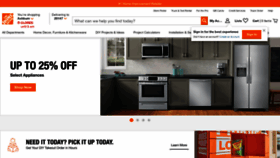 What Homedepot.com website looked like in 2023 (1 year ago)