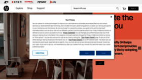 What Hp.com website looked like in 2023 (2 years ago)