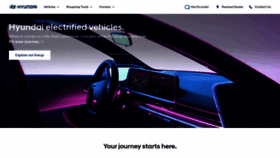 What Hyundai.com website looked like in 2023 (1 year ago)