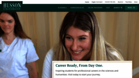 What Husson.edu website looked like in 2023 (1 year ago)