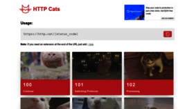 What Http.cat website looked like in 2023 (1 year ago)