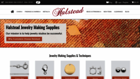 What Halsteadbead.com website looked like in 2023 (1 year ago)