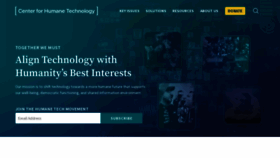 What Humanetech.com website looked like in 2023 (2 years ago)