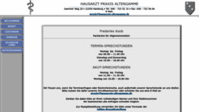 What Hausaerzte-altengamme.de website looked like in 2023 (1 year ago)