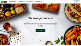 What Hellofresh.ie website looked like in 2023 (1 year ago)