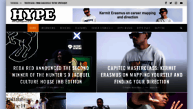 What Hypemagazine.co.za website looked like in 2023 (1 year ago)