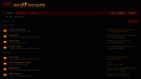 What Hardforum.com website looked like in 2023 (1 year ago)