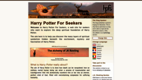 What Harrypotterforseekers.com website looked like in 2023 (1 year ago)