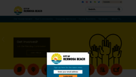 What Hermosabeach.gov website looked like in 2023 (1 year ago)