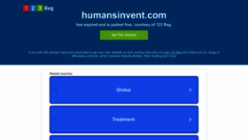 What Humansinvent.com website looked like in 2023 (1 year ago)