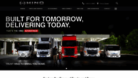 What Hino.com.au website looked like in 2023 (1 year ago)
