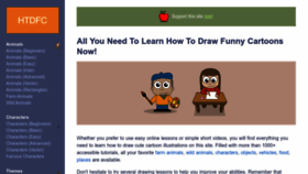 What How-to-draw-funny-cartoons.com website looked like in 2023 (1 year ago)