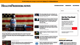 What Healthfreedom.news website looked like in 2023 (1 year ago)