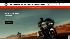 What Harleydavidson.com website looked like in 2023 (1 year ago)