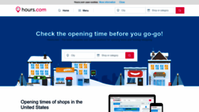 What Hours.com website looked like in 2023 (1 year ago)