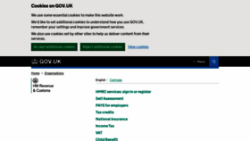 What Hmrc.gov.uk website looked like in 2023 (2 years ago)