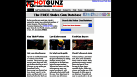 What Hotgunz.com website looked like in 2023 (1 year ago)