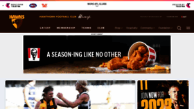 What Hawthornfc.com.au website looked like in 2023 (1 year ago)
