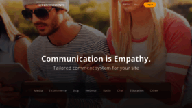What Hypercomments.com website looked like in 2023 (2 years ago)