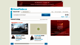 What Homefinder.ca website looked like in 2023 (1 year ago)