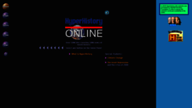 What Hyperhistory.com website looked like in 2023 (1 year ago)