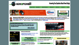 What How2power.com website looked like in 2023 (1 year ago)