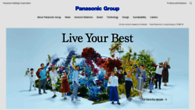What Holdings.panasonic website looked like in 2023 (1 year ago)