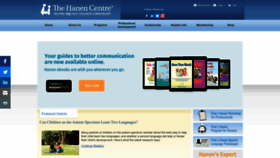What Hanen.org website looked like in 2023 (1 year ago)