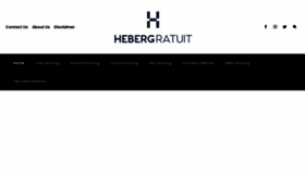What Hebergratuit.net website looked like in 2023 (1 year ago)
