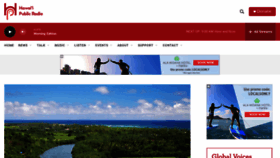 What Hawaiipublicradio.org website looked like in 2023 (1 year ago)
