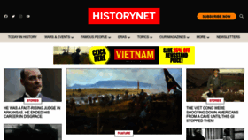What Historynet.com website looked like in 2023 (1 year ago)