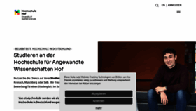 What Hof-university.de website looked like in 2023 (1 year ago)