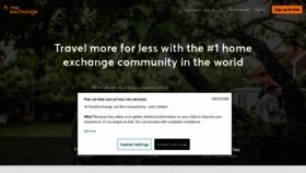 What Homeexchange.com website looked like in 2023 (1 year ago)