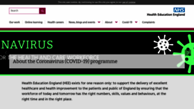 What Hee.nhs.uk website looked like in 2023 (1 year ago)