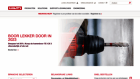 What Hilti.nl website looked like in 2023 (1 year ago)