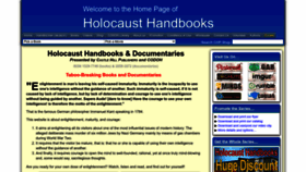 What Holocausthandbooks.com website looked like in 2023 (1 year ago)