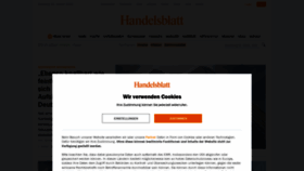 What Handelsblatt.com website looked like in 2023 (1 year ago)