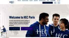 What Hec.edu website looked like in 2023 (3 years ago)