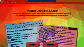 What Html-online.com website looked like in 2023 (1 year ago)