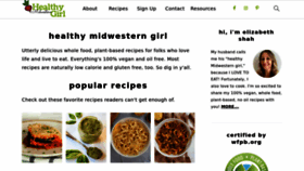 What Healthymidwesterngirl.com website looked like in 2023 (1 year ago)