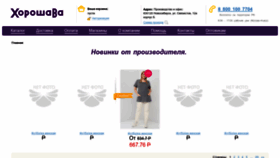 What Horoshava.ru website looked like in 2023 (1 year ago)