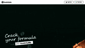 What Healthifyme.com website looked like in 2023 (1 year ago)