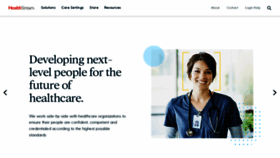 What Healthstream.com website looked like in 2023 (1 year ago)