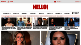 What Hellomagazine.com website looked like in 2023 (1 year ago)