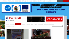 What Herald.co.zw website looked like in 2023 (1 year ago)