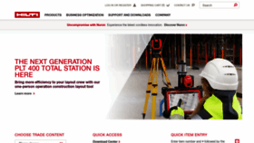 What Hilti.com website looked like in 2023 (1 year ago)