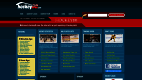 What Hockeydb.com website looked like in 2023 (1 year ago)