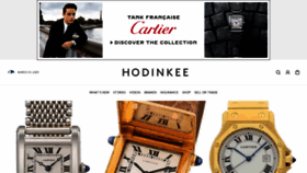 What Hodinkee.com website looked like in 2023 (1 year ago)