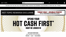 What Hottopic.com website looked like in 2023 (1 year ago)
